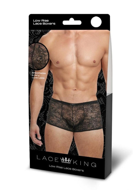 Lace King Lace Boxers - Black - Large/XLarge