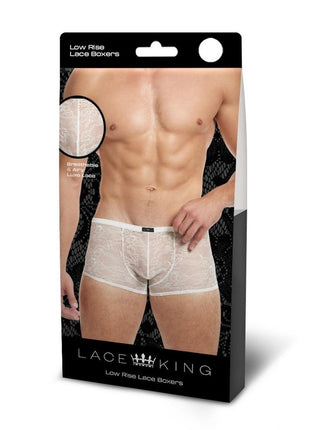Lace King Lace Boxers - White - Large/XLarge