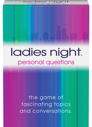 Ladies Night Personal Questions Game