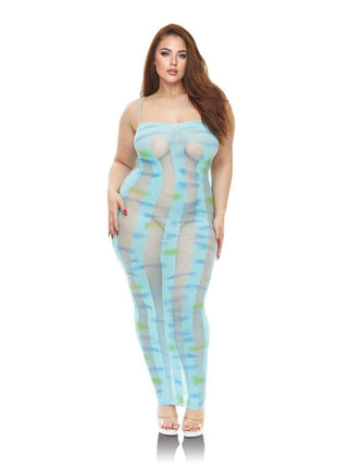 Lapdance Lingerie Blue Horizon Maxi Dress - Queen Size