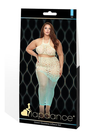 Lapdance Lingerie Green Goddess (2 Piece Set) - Queen Size