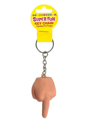 Last Fuck Squishy Middle Finger Key Chain