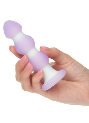 Lavender Haze Beaded Probe Silicone Rechargeable Anal Plug