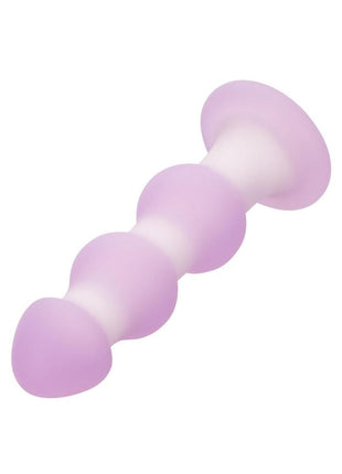 Lavender Haze Beaded Probe Silicone Rechargeable Anal Plug