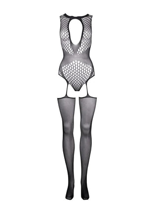 Le Desir Contrast Suspender Bodystocking
