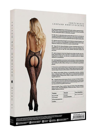 Le Desir Crotchless Leopard Bodystocking