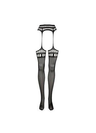 Le Desir Garterbelt Stockings with Open Design