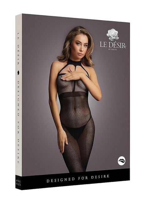 Le Desir High Neck Dress - Black - One Size