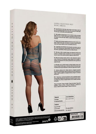 Le Desir Long Sleeved Net Mini Dress