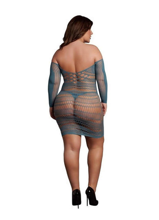Le Desir Long Sleeved Net Mini Dress