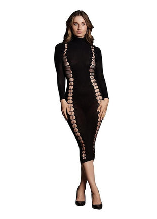 Le Desir Shade Carme Xi Dress with Turtleneck - Black - One Size
