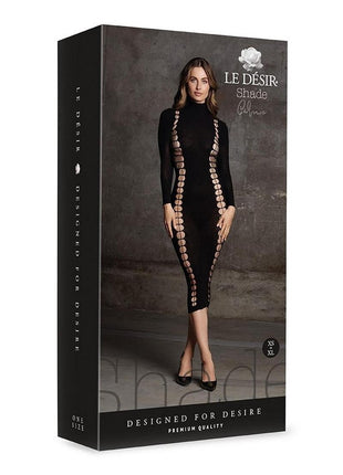 Le Desir Shade Carme Xi Dress with Turtleneck - Black - One Size