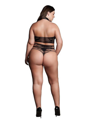 Le Desir Shade Carpo Xlvi Two Piece with Turtleneck, Crop Top and Pantie