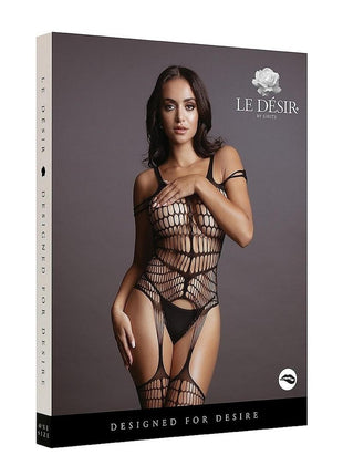 Le Desir Shredded Bodystocking - Black - One Size