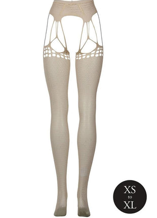 Le Desir Shredded Suspender Pantyhose