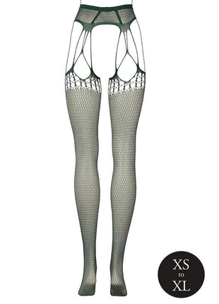 Le Desir Shredded Suspender Pantyhose