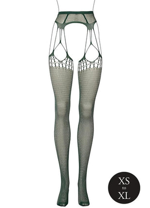 Le Desir Shredded Suspender Pantyhose