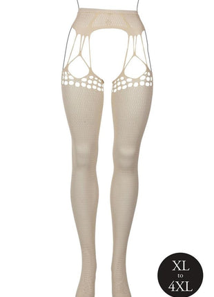 Le Desir Shredded Suspender Pantyhose