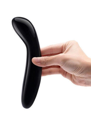 Le Wand Crystal G-Wand with Silicone Ring - Black Obsidian