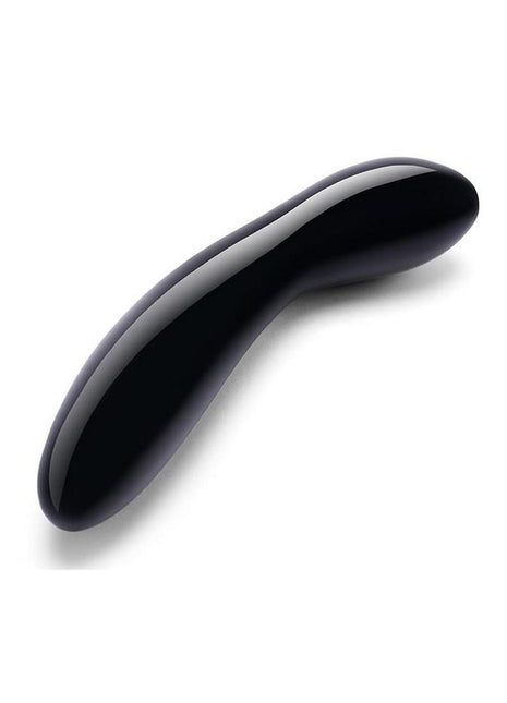 Le Wand Crystal G-Wand with Silicone Ring - Black Obsidian - Black