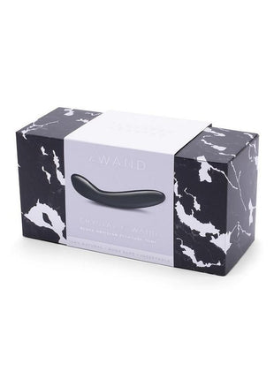 Le Wand Crystal G-Wand with Silicone Ring - Black Obsidian - Black