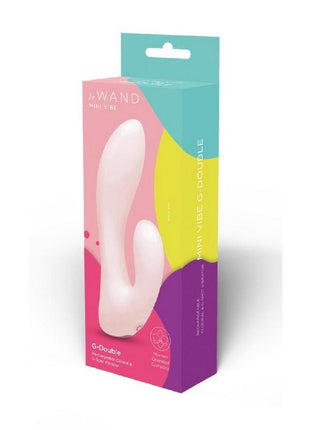 Le Wand Mini Vibe G-Double Dual Stimulating Rechargeable Rabbit Vibrator - Pink