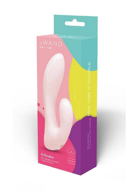 Le Wand Mini Vibe G-Double Dual Stimulating Rechargeable Rabbit Vibrator - Pink