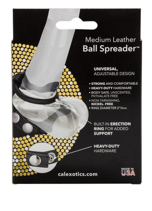 Leather Ball Spreader Cock Ring