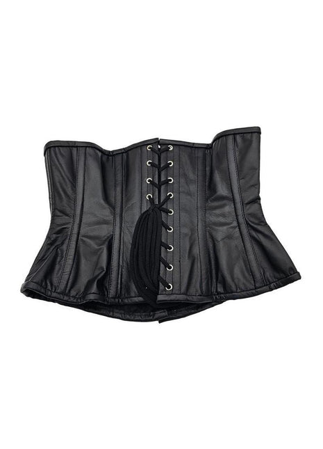 Leather Corset - Black - Large/XLarge