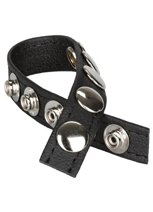 Leather Multi-Snap Cock Ring