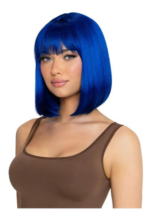 Leg Avenue Angled Bob Wig - Blue