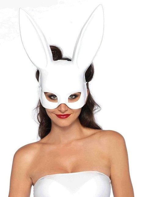 Leg Avenue Bondage Bunny Mask - White - One Size