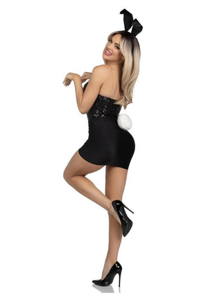Leg Avenue Bunny Kit Pin-On Tail and Bendable Satin Ear Headband