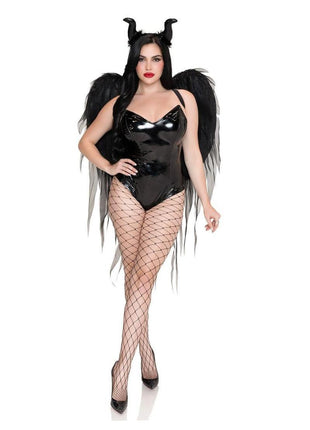Leg Avenue Dark Enchantress Chiffon Wings and Horn Headband
