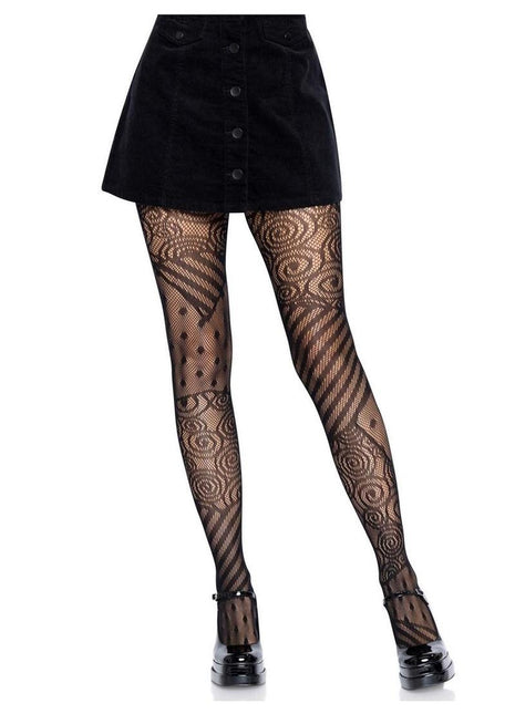 Leg Avenue Doll Net Tights - Black - One Size