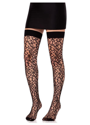 Leg Avenue Fractured Net Thigh Highs
