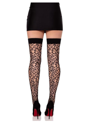 Leg Avenue Fractured Net Thigh Highs