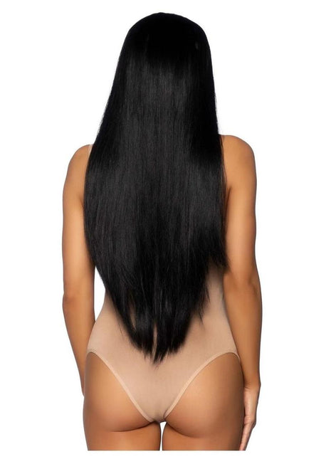 Leg Avenue Long Straight 33 Center Part Wig - Black - One Size