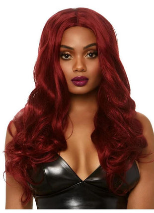 Leg Avenue Long Wavy Wig - Burgundy - 27in