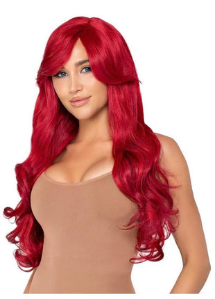 Leg Avenue Long Wavy Wig - Red - 27in