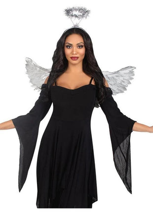Leg Avenue Metallic Angel Wings and Tinsel Halo Headband