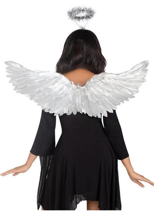 Leg Avenue Metallic Angel Wings and Tinsel Halo Headband