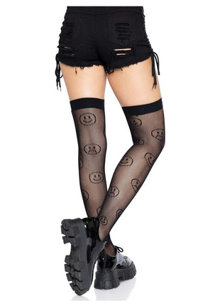 Leg Avenue Mood Swing Fishnet Thigh Highs