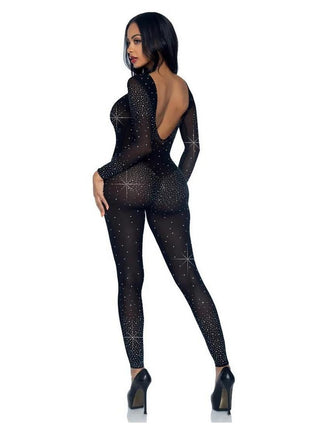 Leg Avenue Sheer Rhinestone Catsuit