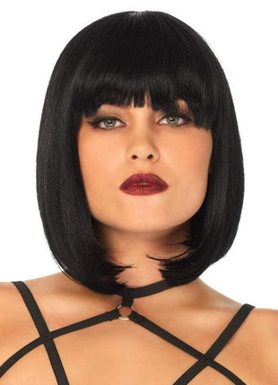 Leg Avenue Short Natural Bob Wig - Black - One Size