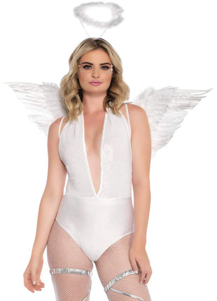 Feather Angel Wings & Halo Accessory Kit