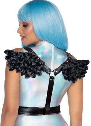 Furry Angel Wing Body Harness
