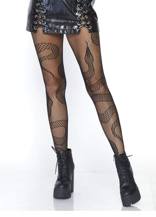 Snake Net Tights