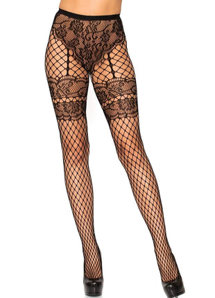 Sheila Faux Garter Tights