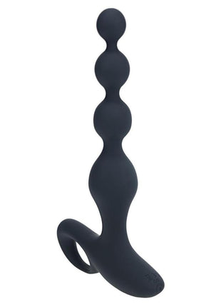 Levelz Beaded Vibrating Silicone Rechargeable Anal Plug with Remote Control